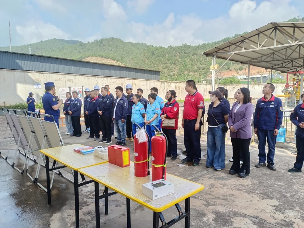云南永平县科协到永吉天然气有限公司开展科普+消防宣传培训活动