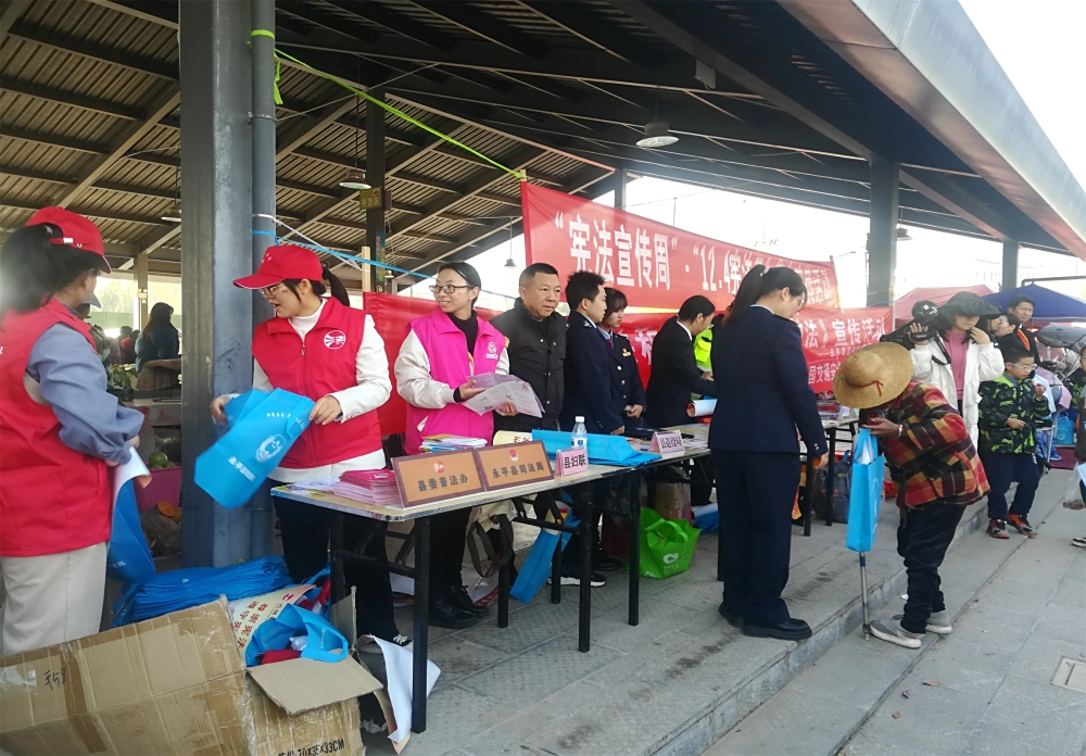 云南永平县科协开展“宪法宣传日”科普进社区服务活动