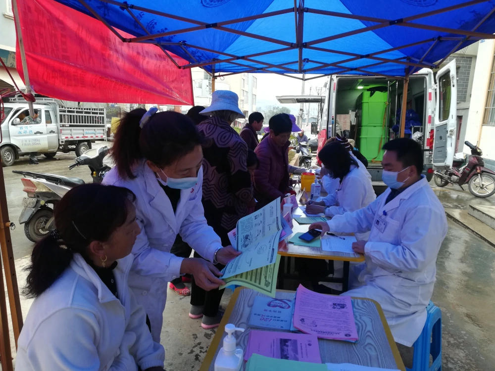 云南永平县科协龙门乡健康教育科技志愿服务活动