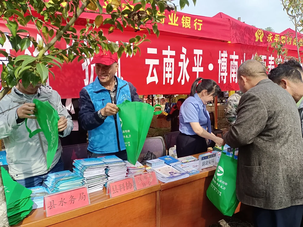 云南永平县科协谷雨春茶节法治科普宣传教育活动