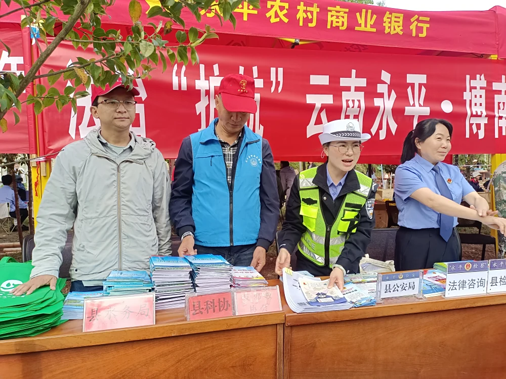 云南永平县科协谷雨春茶节法治科普宣传教育活动