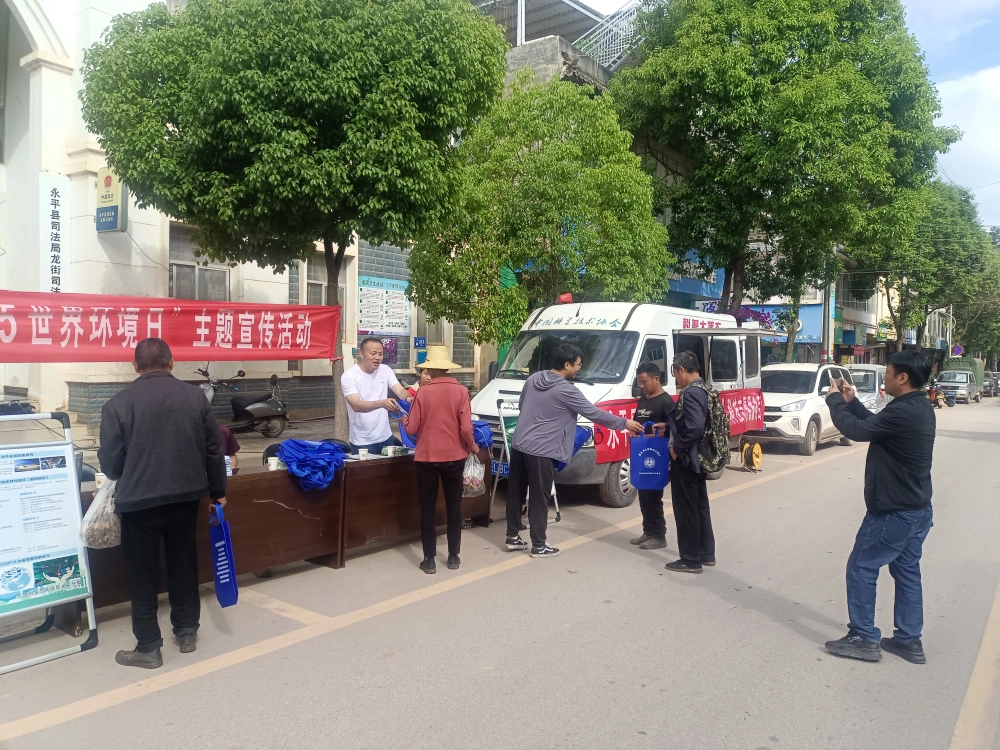 云南永平县科协龙街镇环保科普进乡村活动