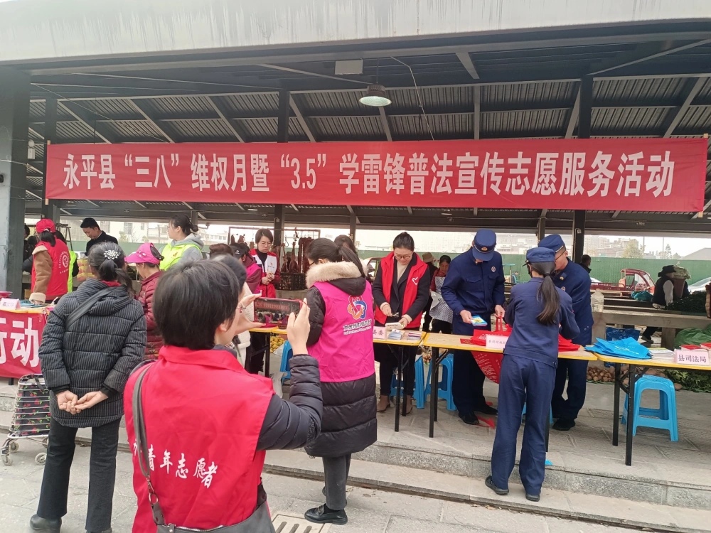 云南永平县科协开展2025年三八维权宣传月活动