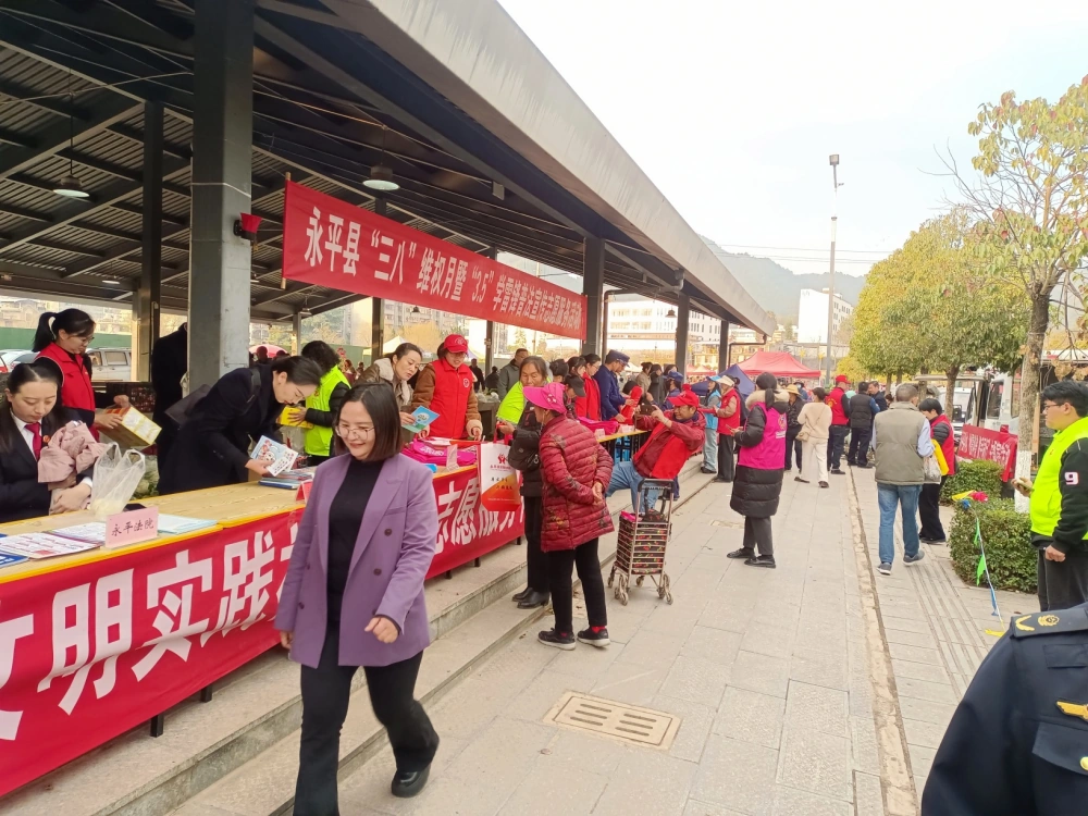 云南永平县科协开展2025年三八维权宣传月活动
