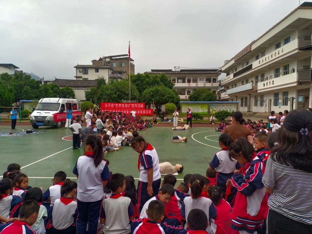 云南永平县科协开展2025年全国科普月“流动科普百县千车万里行”科普大篷车进校园志愿服务活动
